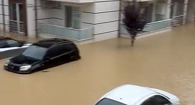 Sakarya'da dereler taştı, evleri su bastı