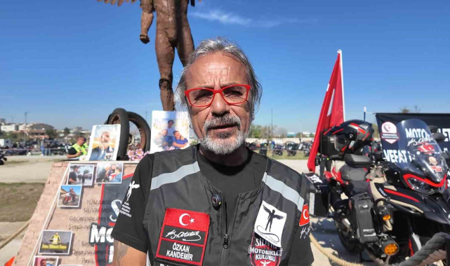 Silivri'de kazalarda hayatını kaybeden motosikletliler için anlamlı sürüş